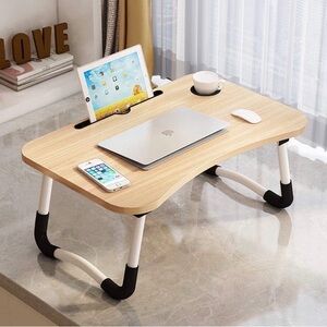 Foldable Home Office/College Desk with Black and White Legs